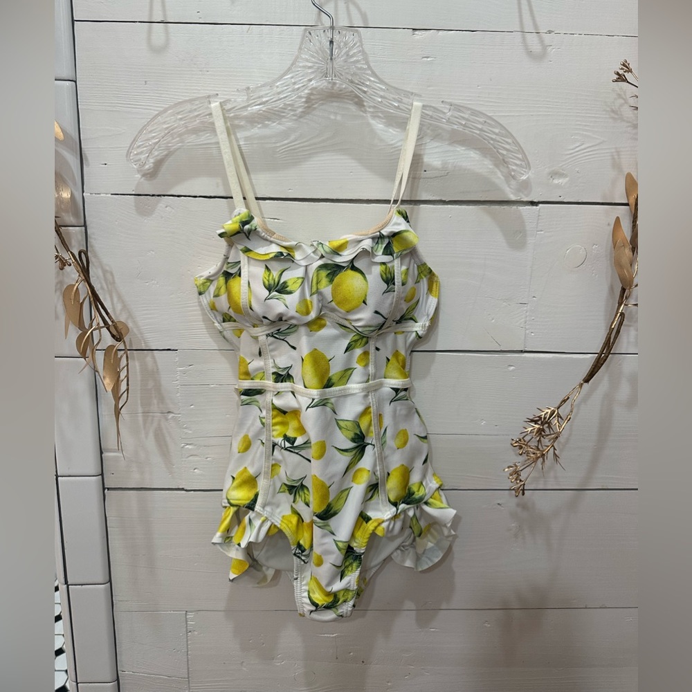 Frilly feminine sweet one piece swimsuit… for love and lemons